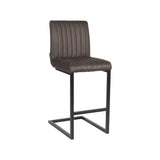 LABEL51 Barkruk Milo - Antraciet - Microfiber - Zithoogte 65 van LABEL51 – Luxe comfort op maat van PureWonen. Vraag naar de beste prijs.