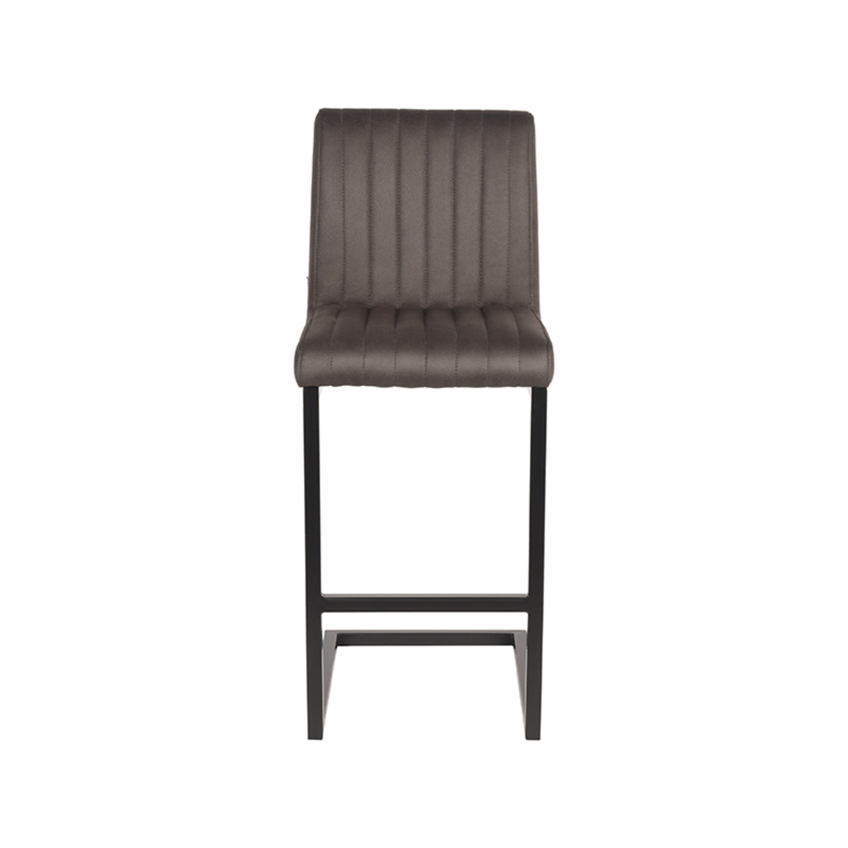 LABEL51 Barkruk Milo - Antraciet - Microfiber - Zithoogte 65 van LABEL51 – Luxe comfort op maat van PureWonen. Vraag naar de beste prijs.