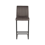 LABEL51 Barkruk Milo - Antraciet - Microfiber - Zithoogte 65 van LABEL51 – Luxe comfort op maat van PureWonen. Vraag naar de beste prijs.