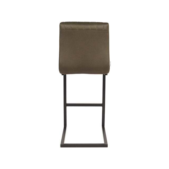 LABEL51 Barkruk Milo - Army green - Microfiber - Zithoogte 65 van LABEL51 – Luxe comfort op maat van PureWonen. Vraag naar de beste prijs.