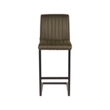 LABEL51 Barkruk Milo - Army green - Microfiber - Zithoogte 65 van LABEL51 – Luxe comfort op maat van PureWonen. Vraag naar de beste prijs.