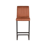 LABEL51 Barkruk Milo - Cognac - Microfiber - Zithoogte 65 van LABEL51 – Luxe comfort op maat van PureWonen. Vraag naar de beste prijs.
