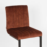 LABEL51 Barkruk Milo - Rust - Velours - Zithoogte 65 van LABEL51 – Luxe comfort op maat van PureWonen. Vraag naar de beste prijs.