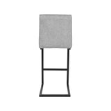 LABEL51 Barkruk Milo - Zinc - Synthetisch - Zithoogte 65 van LABEL51 – Luxe comfort op maat van PureWonen. Vraag naar de beste prijs.