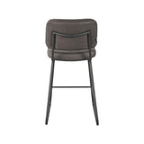 LABEL51 Barkruk Noah - Antraciet - Microfiber - Zithoogte 65 van LABEL51 - laagste prijs offerte van PureWonen