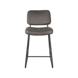 LABEL51 Barkruk Noah - Antraciet - Microfiber - Zithoogte 65 van LABEL51 - laagste prijs offerte van PureWonen