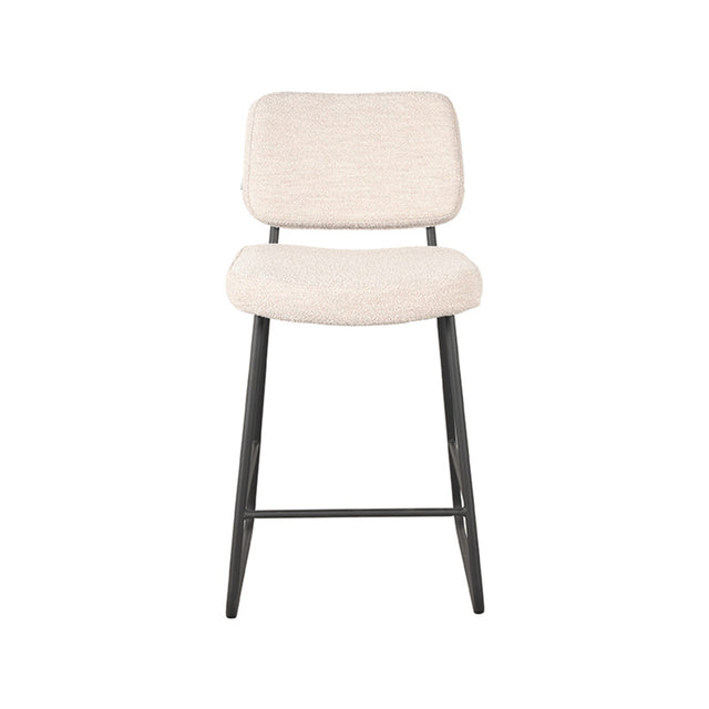 LABEL51 Barkruk Noah - Naturel - Boucle - Zithoogte 65 van LABEL51 - laagste prijs offerte van PureWonen
