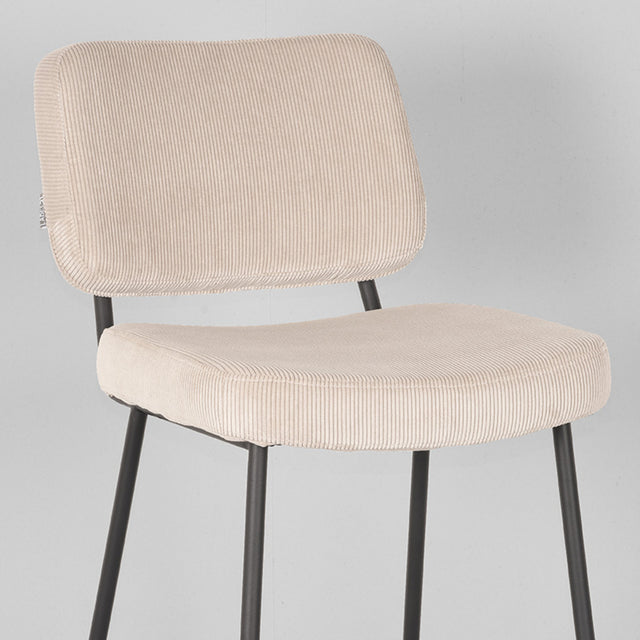LABEL51 Barkruk Noah - Naturel - Ribcord - Zithoogte 78 van LABEL51 – Luxe comfort op maat van PureWonen. Vraag naar de beste prijs.