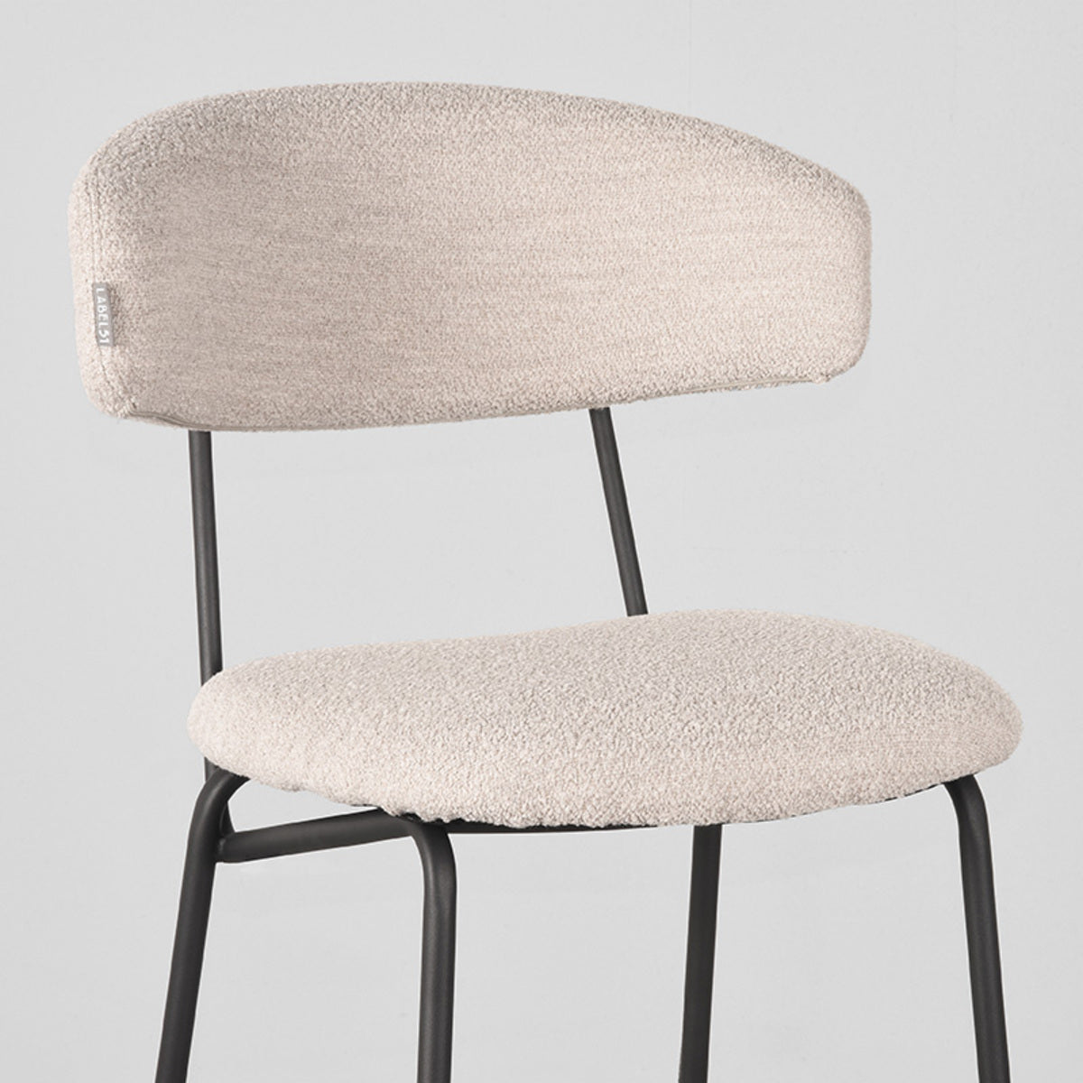 LABEL51 Barkruk Zack - Naturel - Boucle - Zithoogte 78 van LABEL51 – Luxe comfort op maat van PureWonen. Vraag naar de beste prijs.