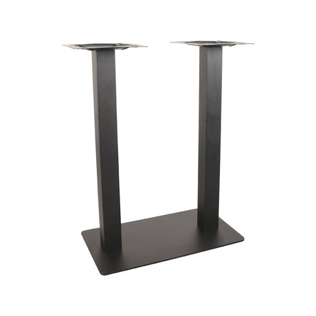 LABEL51 Bartafel Tafelpoot Dubbel - Zwart - Metaal - Dubbel - 92 cm van LABEL51 - laagste prijs offerte van PureWonen
