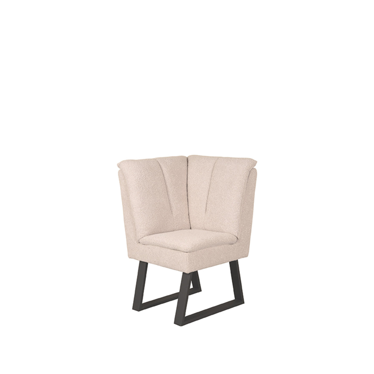 LABEL51 Eetkamerbank Modula - Naturel - Boucle - Hoek van LABEL51 – Luxe comfort op maat van PureWonen. Vraag naar de beste prijs.