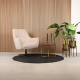 LABEL51 Bijzettafel Dox - Espresso - Mangohout - Goud Onderstel van LABEL51 - laagste prijs offerte van PureWonen