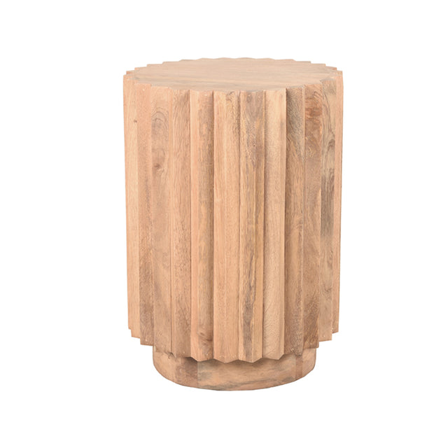 LABEL51 Bijzettafel Novan - Nature - Mangohout - 35 cm van LABEL51 - laagste prijs offerte van PureWonen