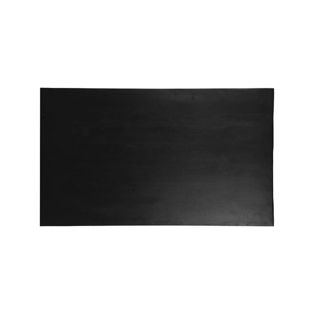 LABEL51 Eetkamertafel Tafelblad Straight Edge - Zwart - Mangohout - 120 cm Straight van LABEL51 - laagste prijs offerte van PureWonen