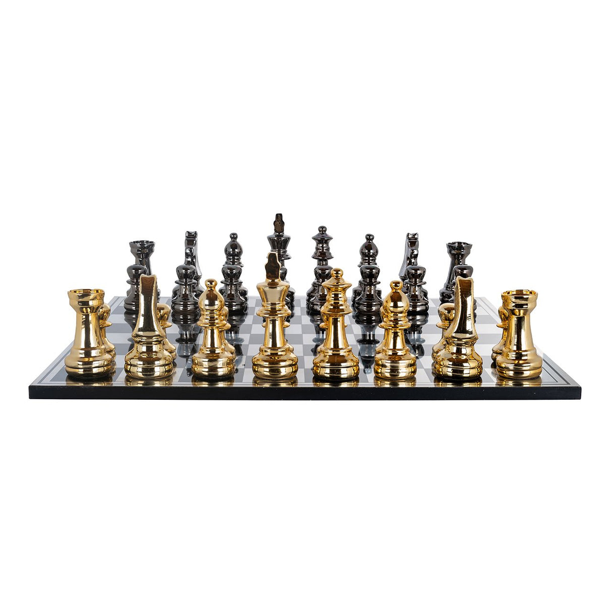 Schaakbord Saray (Black/gold) van Richmond Interiors – Luxe comfort op maat van PureWonen. Vraag naar de beste prijs.