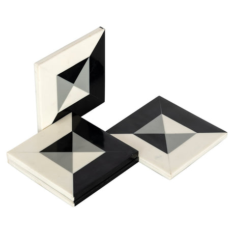 Onderzetter Louel (Black/white) van Richmond Interiors – Luxe comfort op maat van PureWonen. Vraag naar de beste prijs.