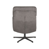 LABEL51 Fauteuil Alvar - Antraciet - Cosmo - Excl. Hocker van LABEL51 – Luxe comfort op maat van PureWonen. Vraag naar de beste prijs.
