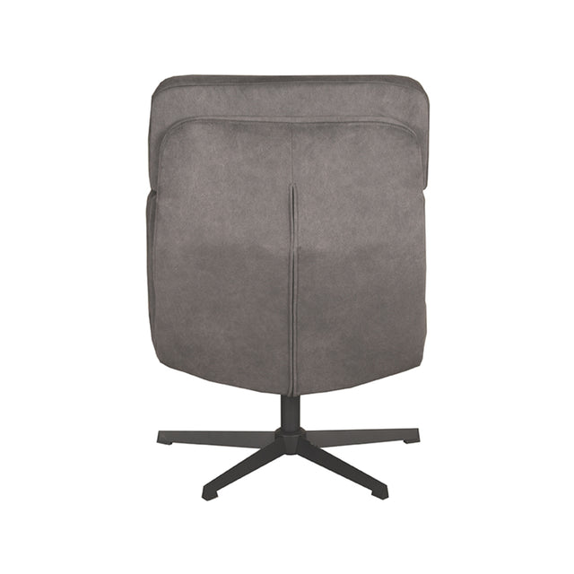 LABEL51 Fauteuil Alvar - Antraciet - Cosmo - Excl. Hocker van LABEL51 – Luxe comfort op maat van PureWonen. Vraag naar de beste prijs.