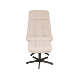 LABEL51 Fauteuil Alvar - Naturel - Boucle - Incl. Hocker van LABEL51 – Luxe comfort op maat van PureWonen. Vraag naar de beste prijs.
