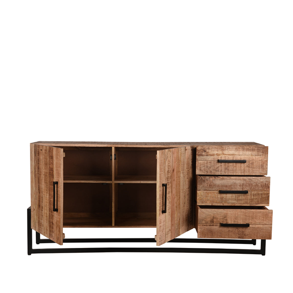 LABEL51 Dressoir Bolivia - Rough - Mangohout - Dressoir van LABEL51 - laagste prijs offerte van PureWonen