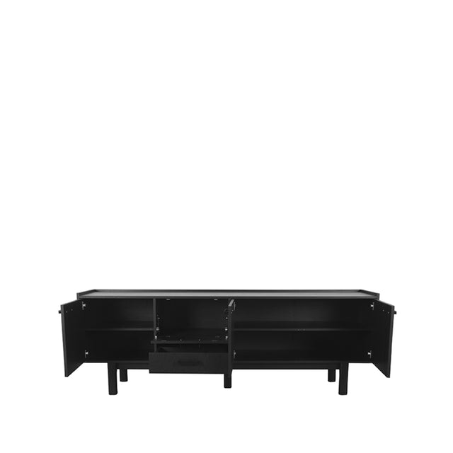 LABEL51 Dressoir Cali - Zwart - Eiken - Dressoir van LABEL51 - laagste prijs offerte van PureWonen