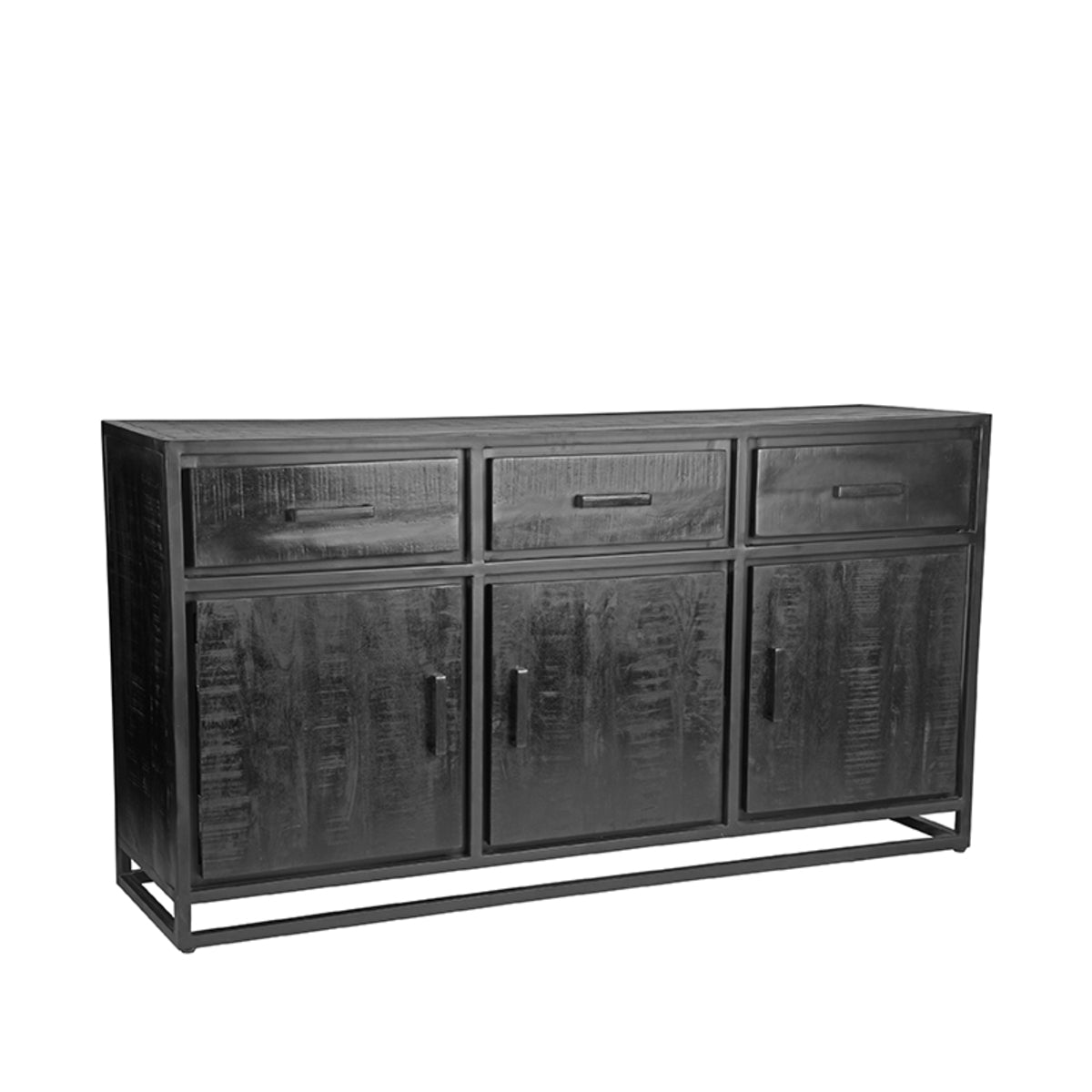 LABEL51 Dressoir Chili - Zwart - Mangohout - Dressoir van LABEL51 – Luxe comfort op maat van PureWonen. Vraag naar de beste prijs.