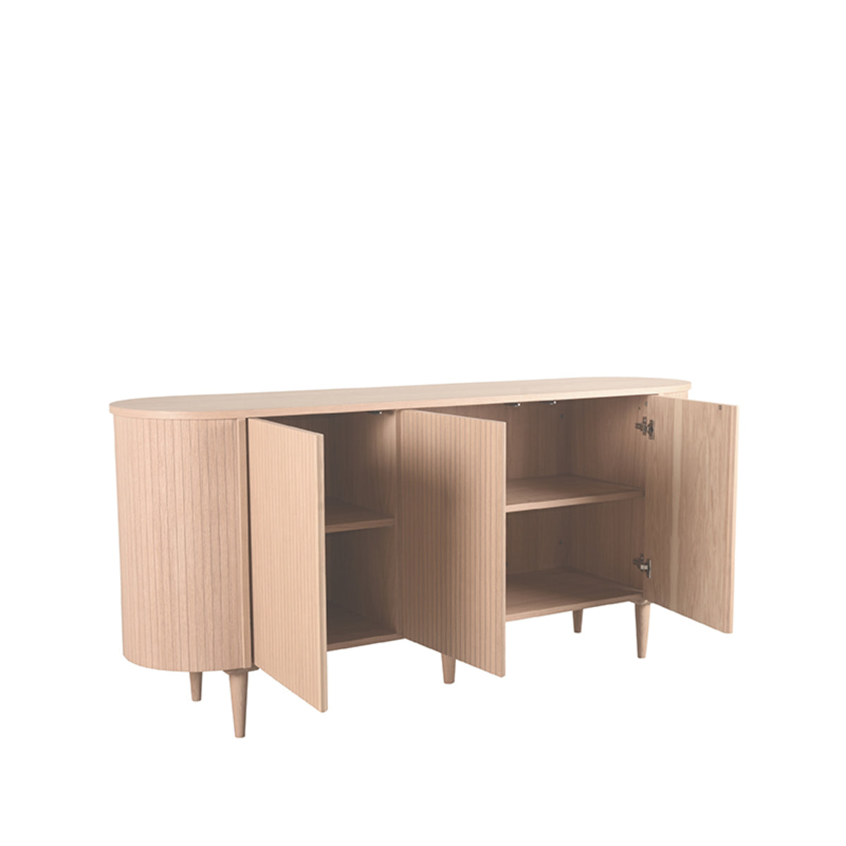 LABEL51 Dressoir Oliva - Naturel - Eiken - Dressoir 180 cm van LABEL51 – Luxe comfort op maat van PureWonen. Vraag naar de beste prijs.