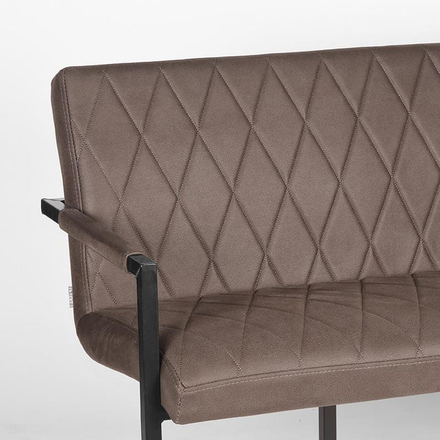 LABEL51 Eetkamerbank Denmark - Antraciet - Microfiber - 155 cm van LABEL51 - laagste prijs offerte van PureWonen