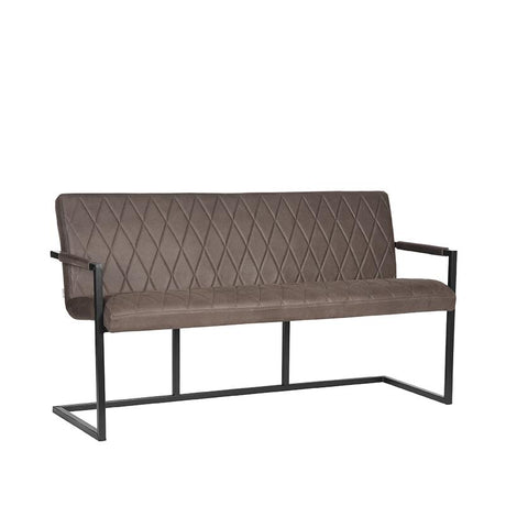 LABEL51 Eetkamerbank Denmark - Antraciet - Microfiber - 155 cm van LABEL51 - laagste prijs offerte van PureWonen