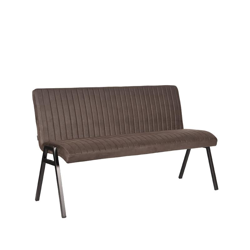 LABEL51 Eetkamerbank Matz - Antraciet - Microfiber - 145 cm van LABEL51 – Luxe comfort op maat van PureWonen. Vraag naar de beste prijs.