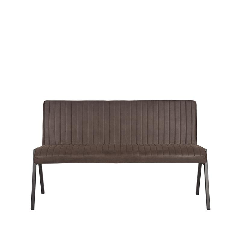 LABEL51 Eetkamerbank Matz - Antraciet - Microfiber - 145 cm van LABEL51 – Luxe comfort op maat van PureWonen. Vraag naar de beste prijs.