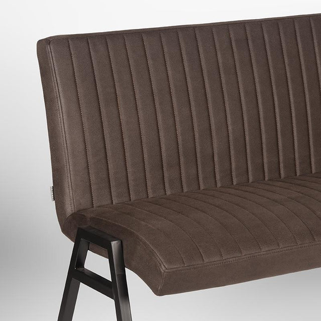 LABEL51 Eetkamerbank Matz - Antraciet - Microfiber - 175 cm van LABEL51 – Luxe comfort op maat van PureWonen. Vraag naar de beste prijs.