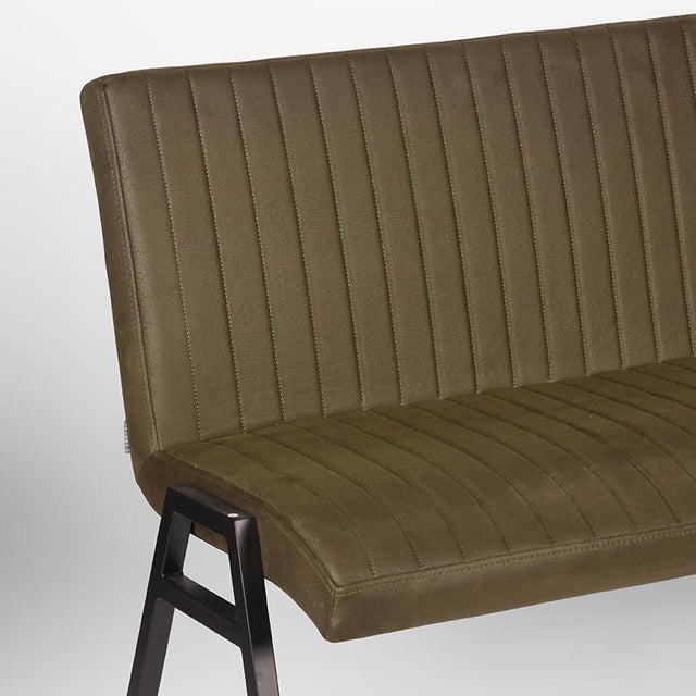 LABEL51 Eetkamerbank Matz - Army green - Microfiber - 145 cm van LABEL51 - laagste prijs offerte van PureWonen