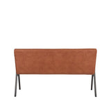 LABEL51 Eetkamerbank Matz - Cognac - Microfiber - 145 cm van LABEL51 - laagste prijs offerte van PureWonen