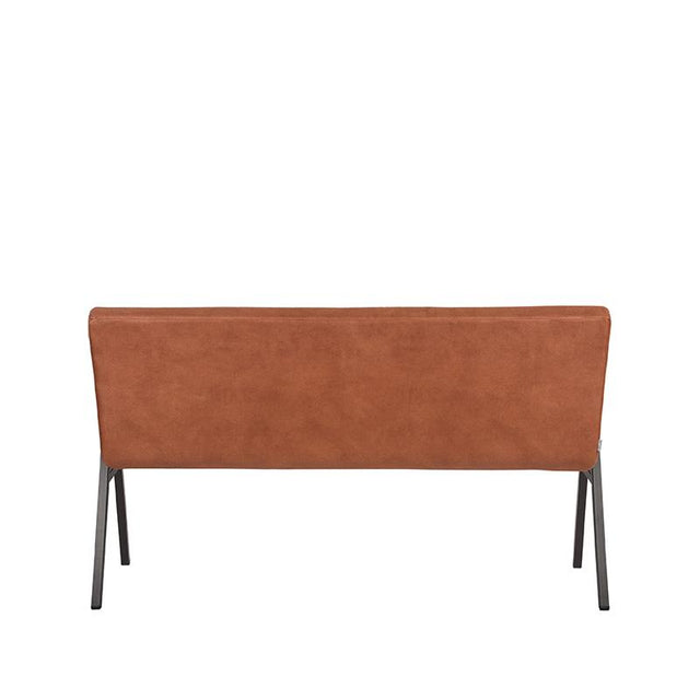 LABEL51 Eetkamerbank Matz - Cognac - Microfiber - 145 cm van LABEL51 - laagste prijs offerte van PureWonen