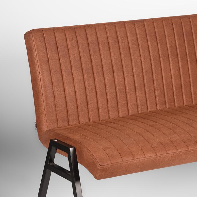 LABEL51 Eetkamerbank Matz - Cognac - Microfiber - 145 cm van LABEL51 - laagste prijs offerte van PureWonen