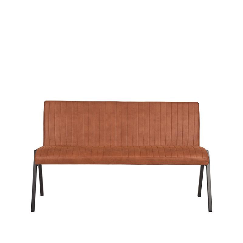 LABEL51 Eetkamerbank Matz - Cognac - Microfiber - 145 cm van LABEL51 - laagste prijs offerte van PureWonen
