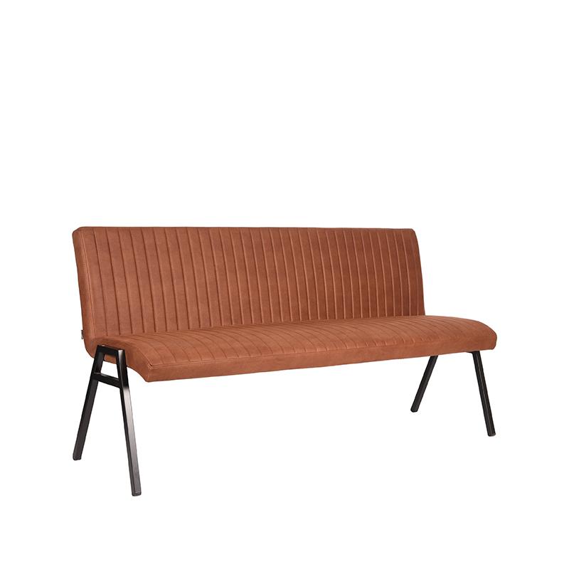 LABEL51 Eetkamerbank Matz - Cognac - Microfiber - 175 cm van LABEL51 – Luxe comfort op maat van PureWonen. Vraag naar de beste prijs.