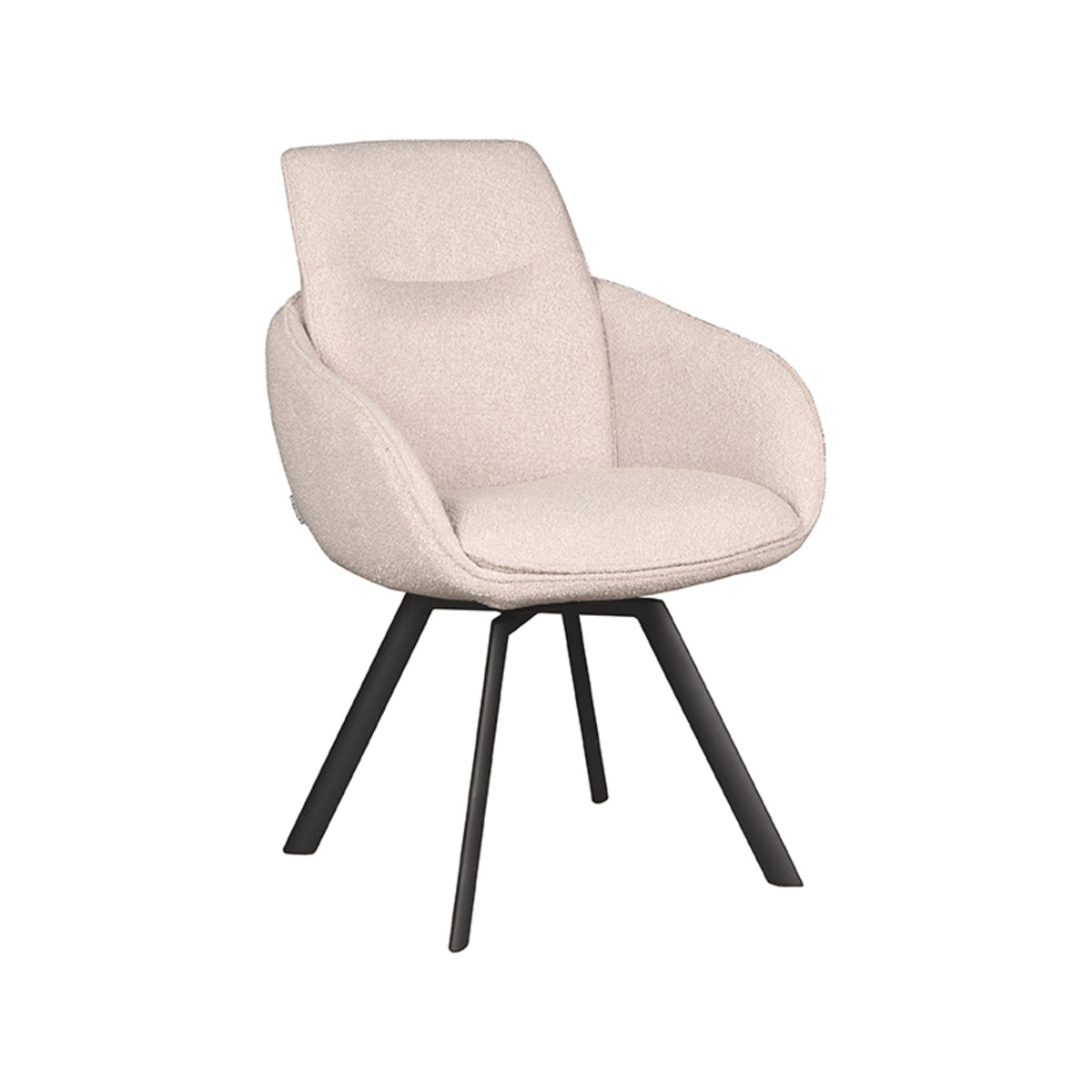 LABEL51 Eetkamerstoel Beauty - Naturel - Boucle van LABEL51 - laagste prijs offerte van PureWonen