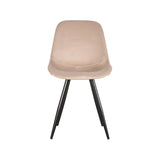 LABEL51 Eetkamerstoel Capri - Zand - Fluweel van LABEL51 - laagste prijs offerte van PureWonen