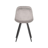 LABEL51 Eetkamerstoel Capri - Grijs - Fluweel van LABEL51 – Luxe comfort op maat van PureWonen. Vraag naar de beste prijs.