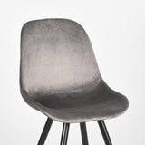 LABEL51 Eetkamerstoel Capri - Grijs - Fluweel van LABEL51 – Luxe comfort op maat van PureWonen. Vraag naar de beste prijs.