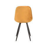 LABEL51 Eetkamerstoel Capri - Oker - Fluweel van LABEL51 – Luxe comfort op maat van PureWonen. Vraag naar de beste prijs.