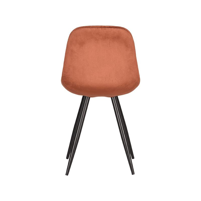 LABEL51 Eetkamerstoel Capri - Rust - Fluweel van LABEL51 – Luxe comfort op maat van PureWonen. Vraag naar de beste prijs.