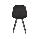 LABEL51 Eetkamerstoel Capri - Zwart - Fluweel van LABEL51 - laagste prijs offerte van PureWonen