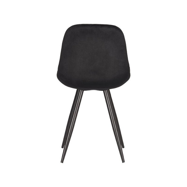 LABEL51 Eetkamerstoel Capri - Zwart - Fluweel van LABEL51 - laagste prijs offerte van PureWonen