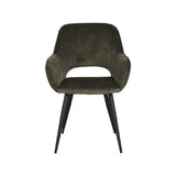 LABEL51 Eetkamerstoel Fer - Hunter - Velours van LABEL51 – Luxe comfort op maat van PureWonen. Vraag naar de beste prijs.