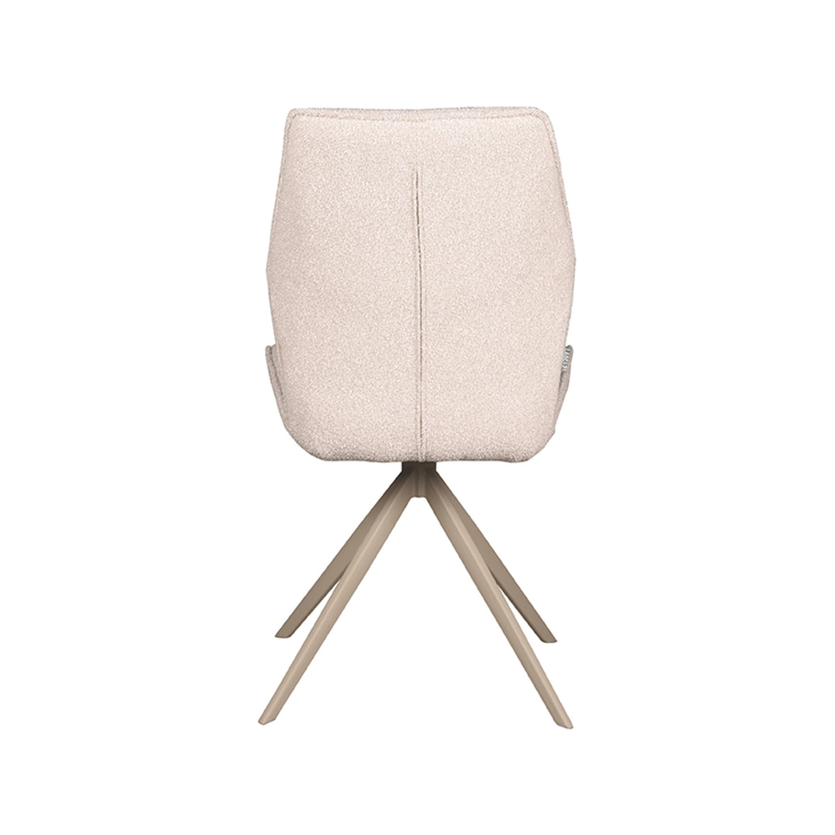 LABEL51 Eetkamerstoel Comfy - Naturel - Boucle - Taupe Onderstel van LABEL51 – Luxe comfort op maat van PureWonen. Vraag naar de beste prijs.