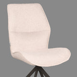 LABEL51 Eetkamerstoel Comfy - Naturel - Boucle - Zwart Onderstel van LABEL51 – Luxe comfort op maat van PureWonen. Vraag naar de beste prijs.