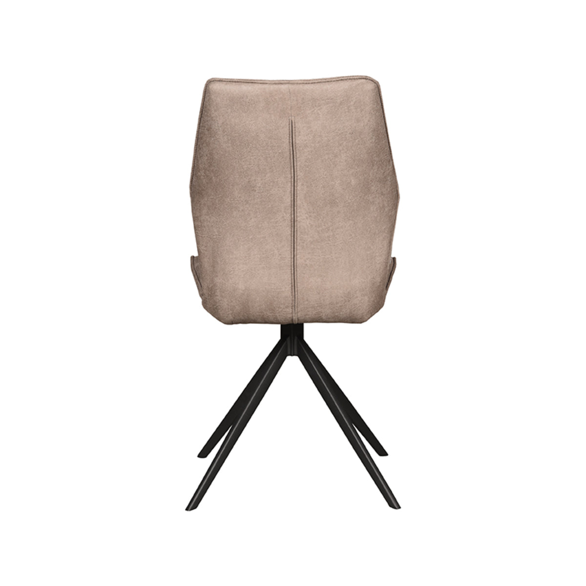 LABEL51 Eetkamerstoel Comfy - Taupe - Micro Suede - Zwart Onderstel van LABEL51 – Luxe comfort op maat van PureWonen. Vraag naar de beste prijs.